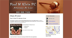 Desktop Screenshot of paulwkleinpc.com